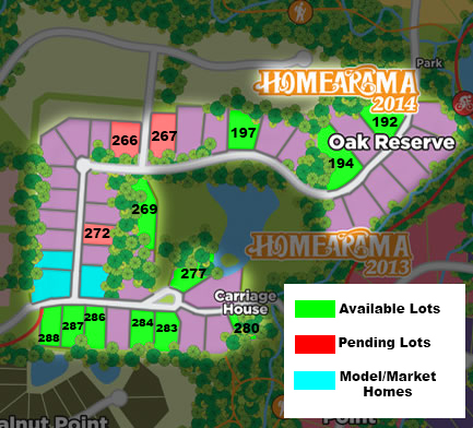 Oak Reserve Map